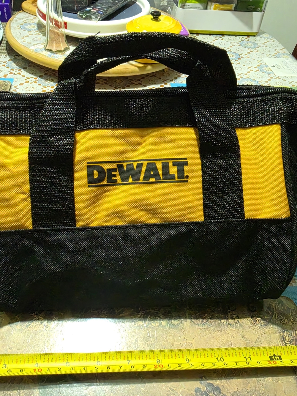 Dewalt Medium Duty Nylon Tool Bag Fits 2 Drills, Batteries, Charger